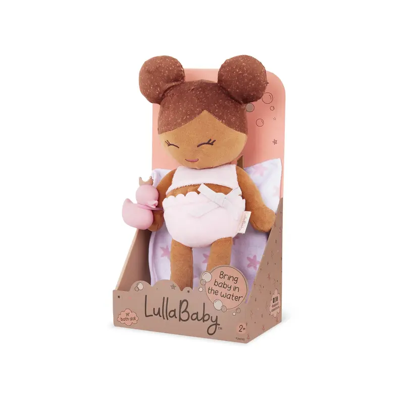 Pluchen Badpop Meisje Bruin Large | Lullababy