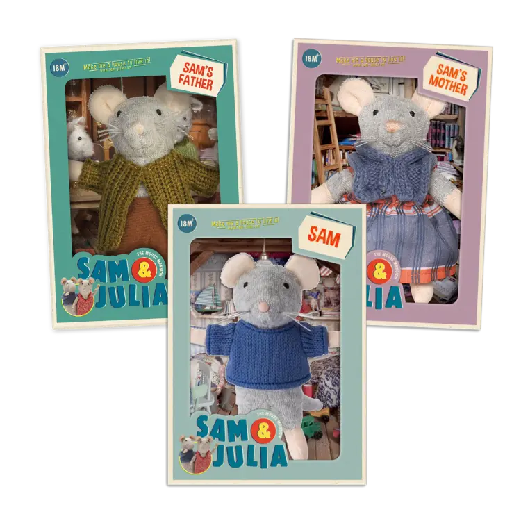 Plush Bundle – Sam, Mom & Dad