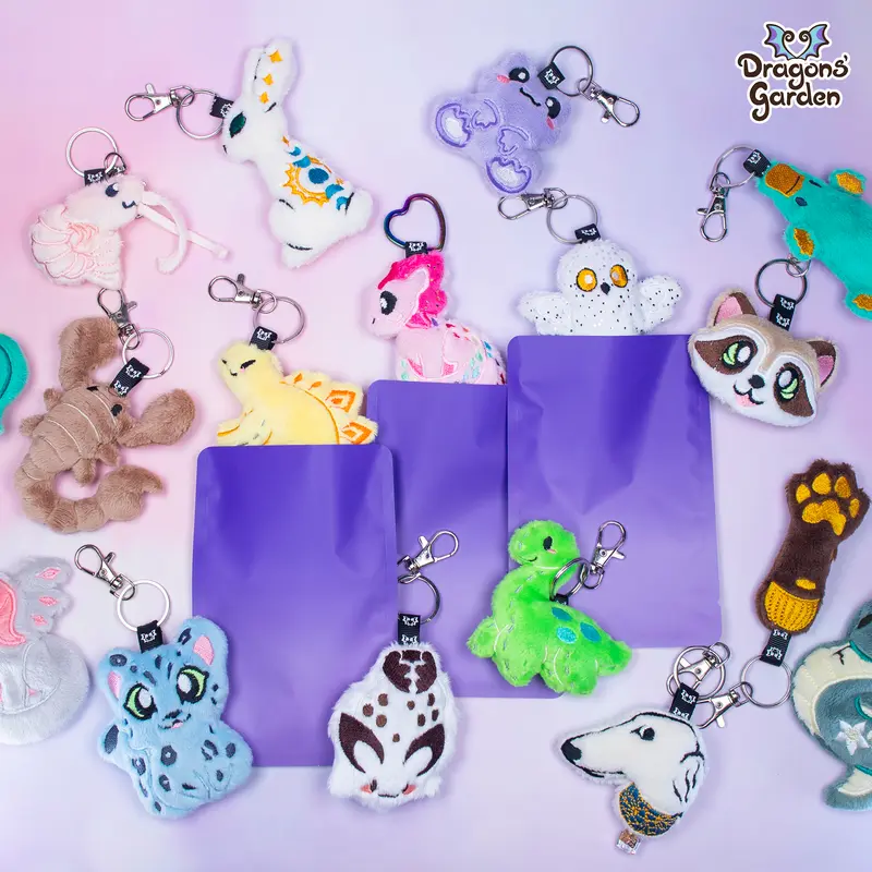 Plush Charm Mystery Blind Bag | Mixed Critters & Fantasy Edition