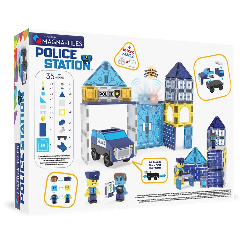 Politiebureau 35 Stuks | Magna Tiles
