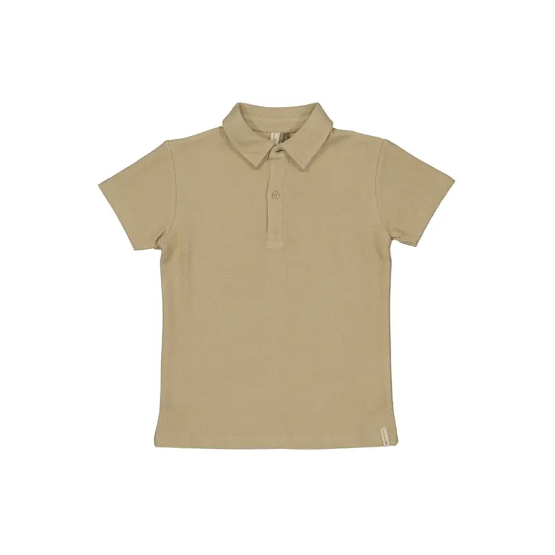 Poloshirt Bert - Katoen - Groen/Dessert Sand - Levv Labels