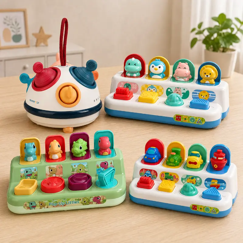 Pop Up Activity Toy – Discover & Learn – Sensory Baby Toys