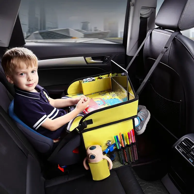 Portable Child Car Seat Table - Trygt og komfortabelt - bærbart bilbarnestolbord