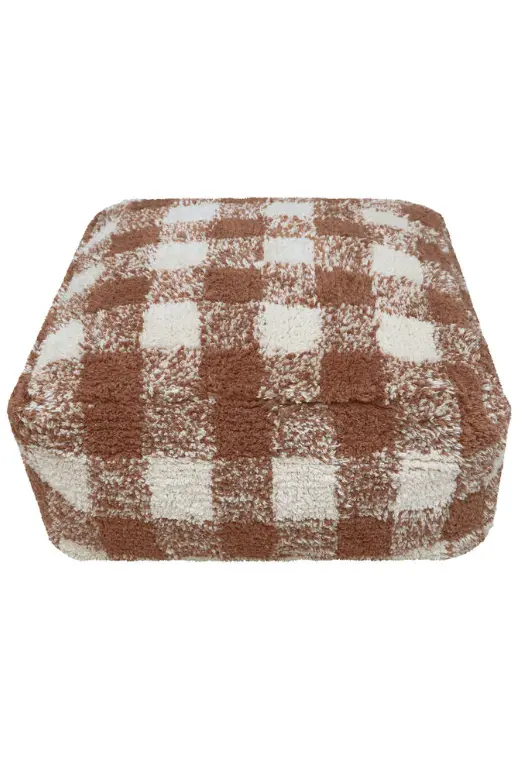 Pouf Vichy – Kinderpoef met ruitjes – Lorena Canals