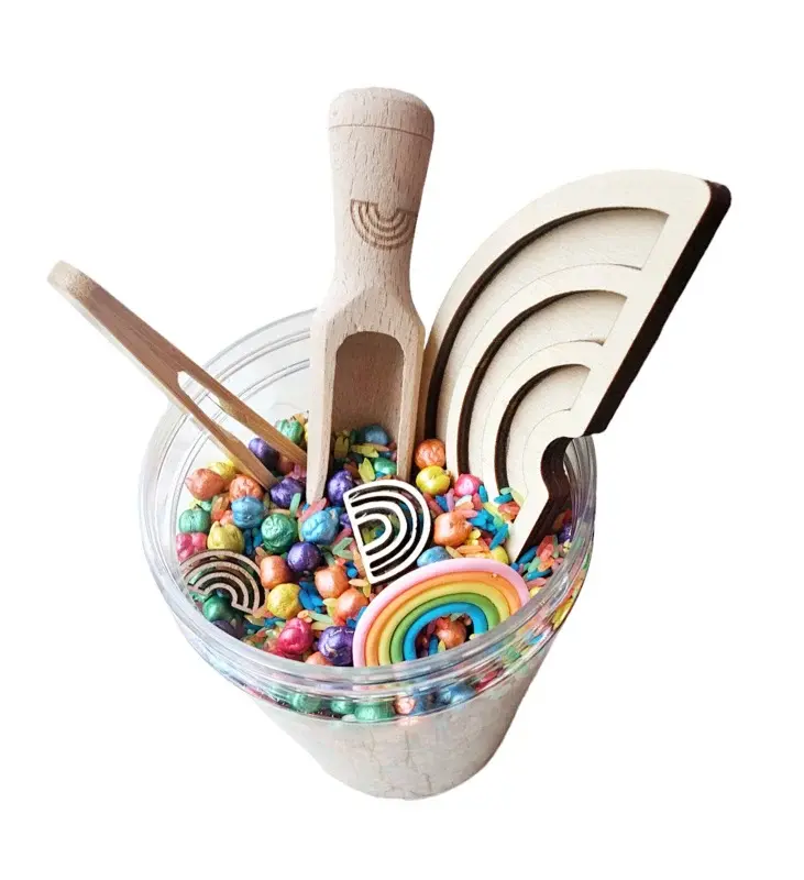 Pour And Play Rainbow | Sensory Fun