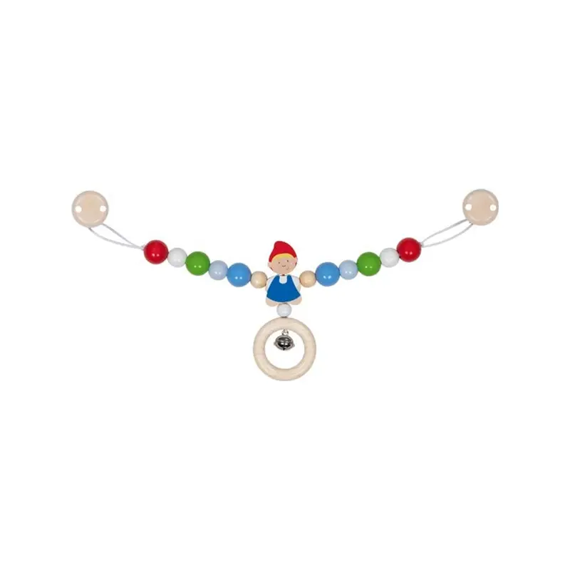 Pram chain with boy with clips
