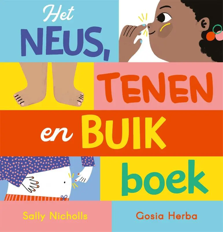 Prentenboek Hardcover - Het neus-, tenen en buikboek - Sally Nicholls