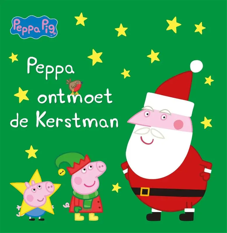 Prentenboek Hardcover - Peppa Pig - Peppa ontmoet de Kerstman - Neville Astley