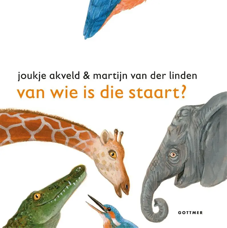 PrentenBoek Hardcover - Van wie is die Staart - Joukje Akveld