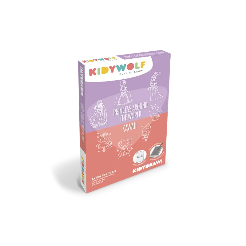 Princess Around The World - Kawaii Refill Kidydraw mini | Kidywolf