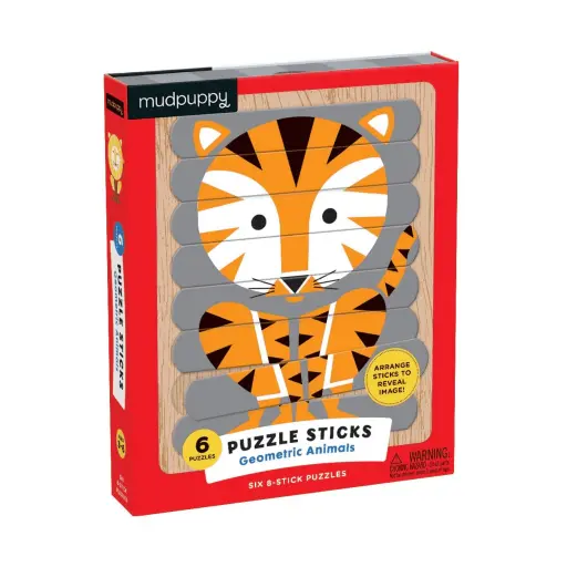 Puzzel sticks geometric animals Crocodile Creek