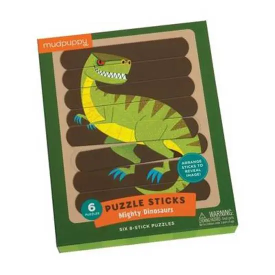 Puzzelsticks mighty dinosaurs Mudpuppy