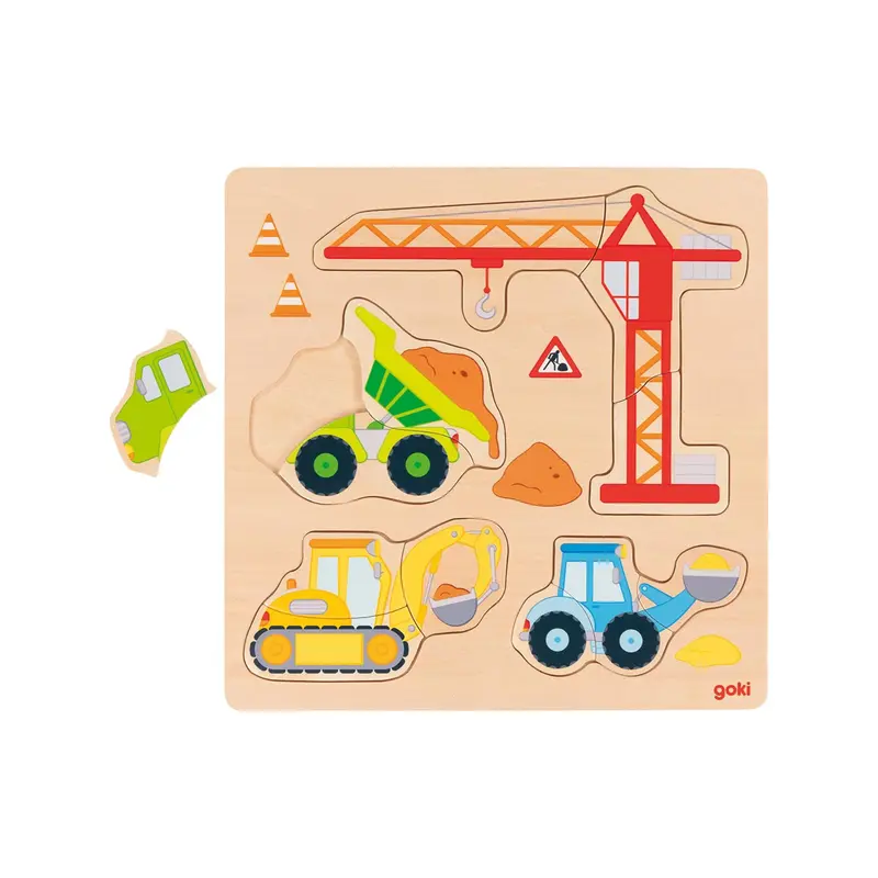 Puzzle building site vehicles