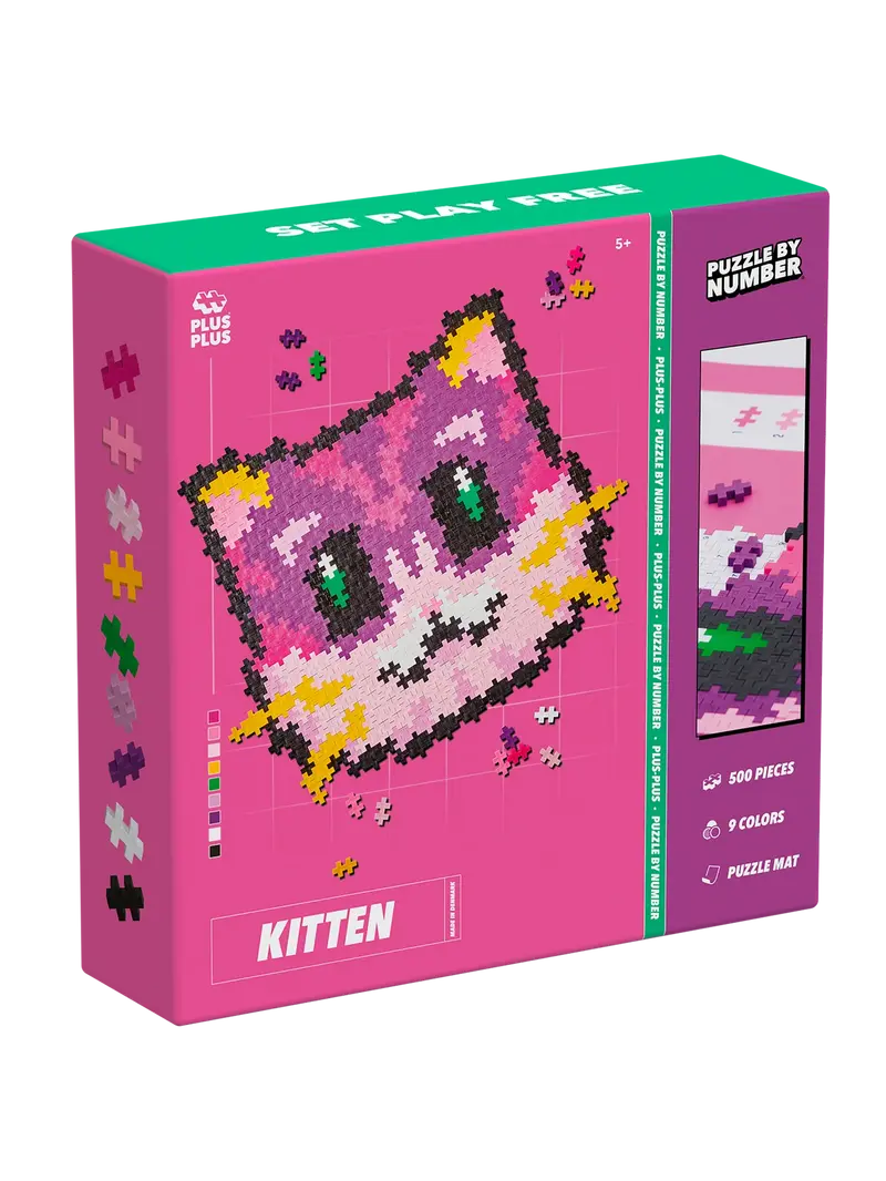 Puzzle by Number - Kitten - 500 stuks