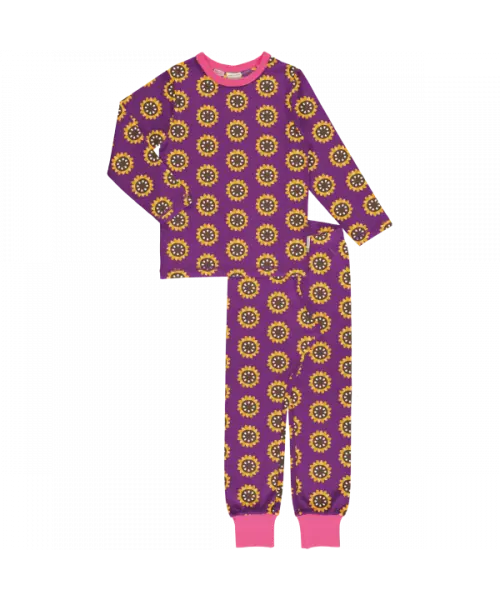 Pyjama Set LS Garden Sunflower - Maxomorra