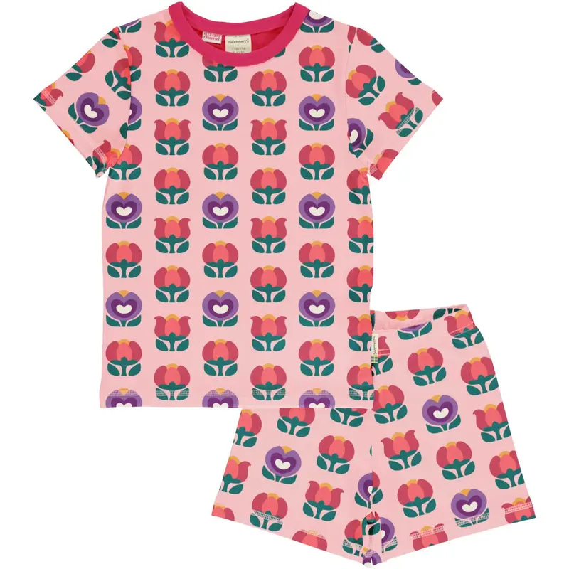 Pyjama Set SS Picnic Tulip - Maxomorra