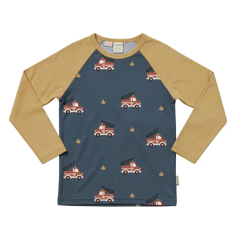 Pyjama Shirt / Top Fire Truck - Maxomorra