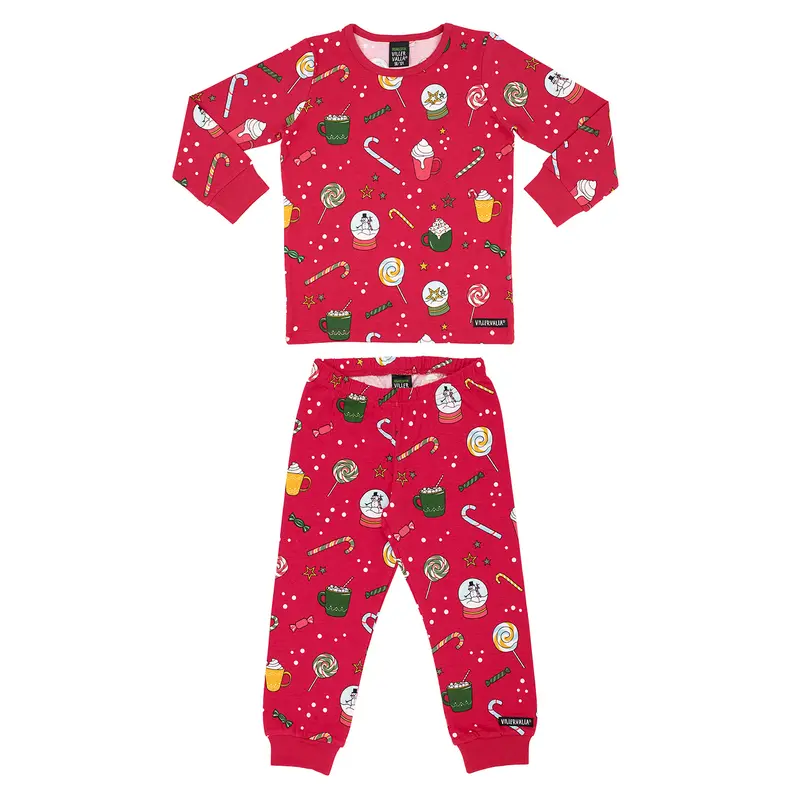 Pyjamas LS Winter Magic Rosehip - Villervalla