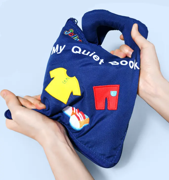 Quiet Book | Utvikling av finmotoriske ferdigheter - Montessori aktivitetsbok