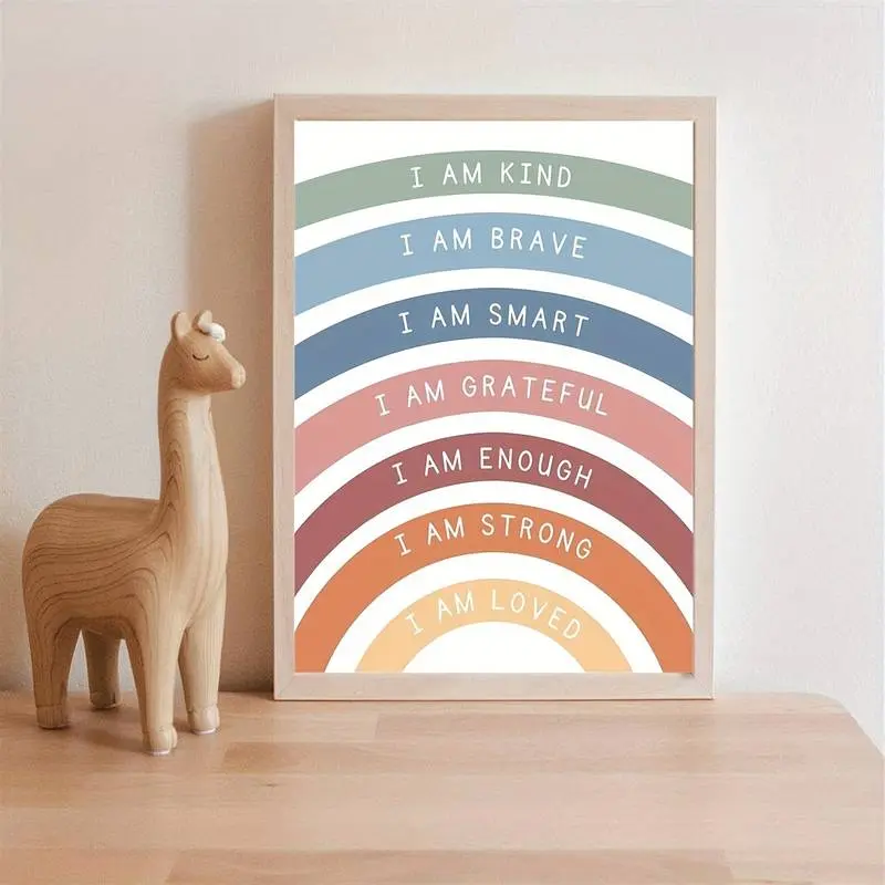 Rainbow Canvas met Quotes