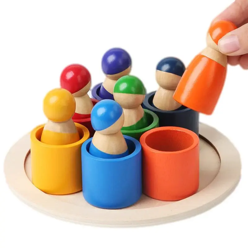 Rainbow Puzzle™ – Colorful & Creative - Wooden Sorting Toys