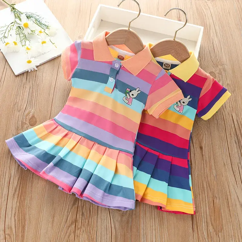 RainbowBabe – Fresh & Colorful – Kids' Polo Dress