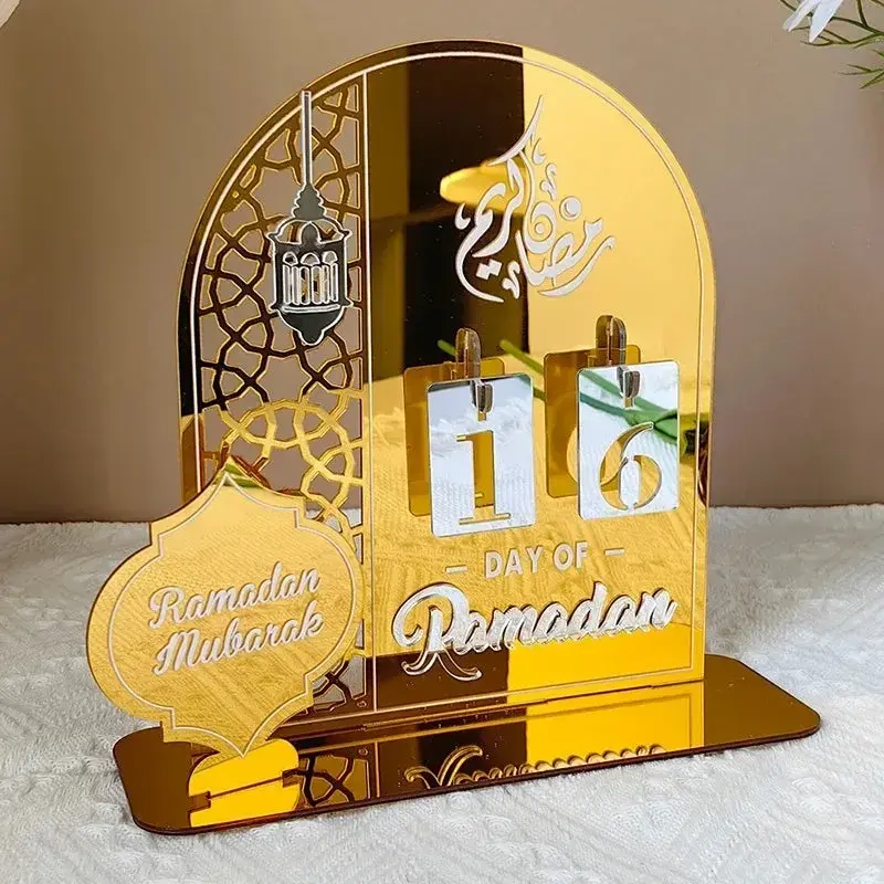 Ramadan aftelkalender acrylaat (verkrijgbaar in meerdere kleuren)