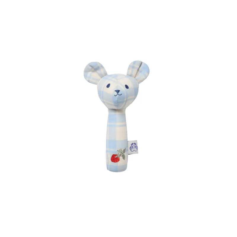 Rammelaar beer - Biologisch katoen - Plaid Sky Blue - Garbo&Friends