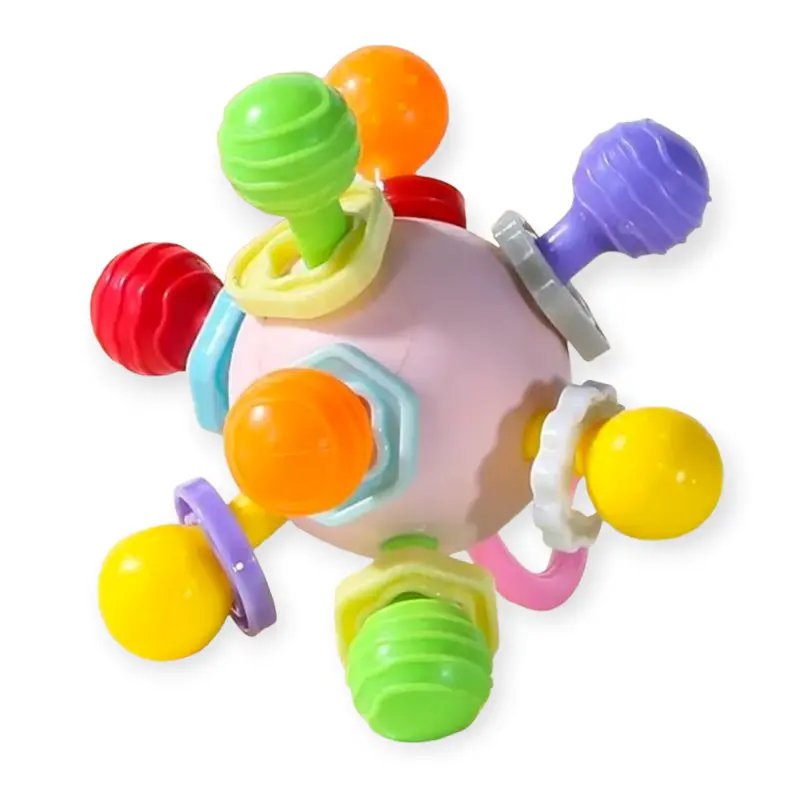 Rammelaar Speelbal / Bijtspeelgoed (3 kleuren)