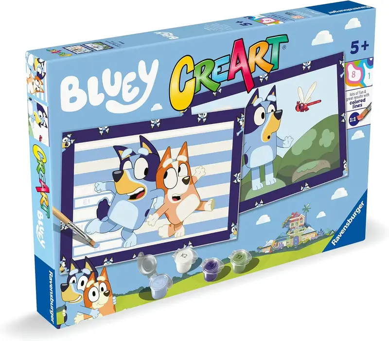 Ravensburger Bluey CreArt - Schilderen Op Nummer