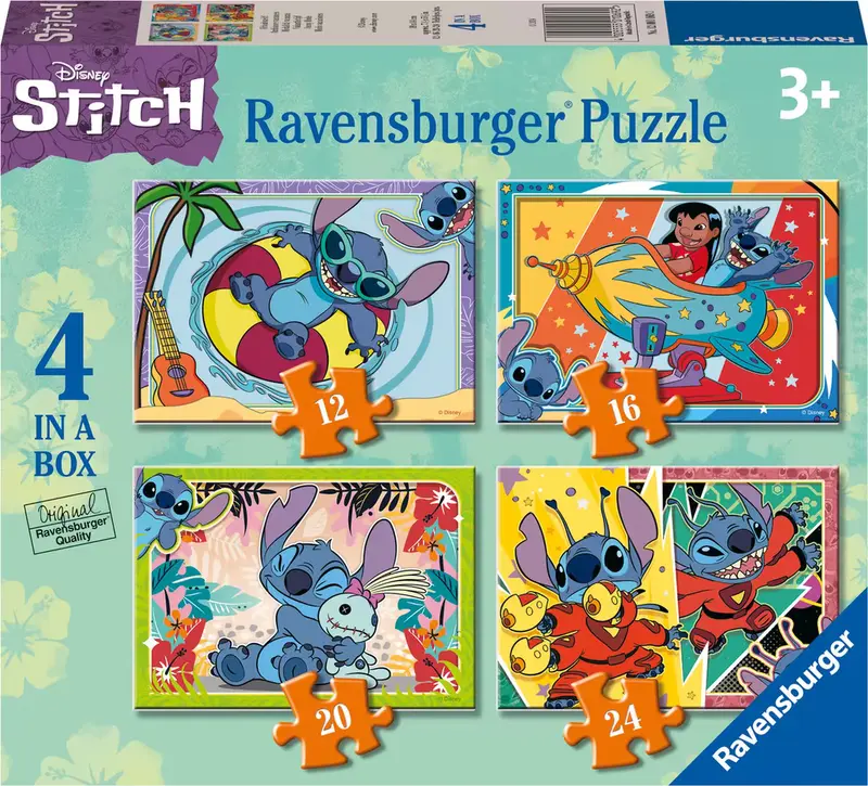Ravensburger Disney Stitch puzzel 4-in-1