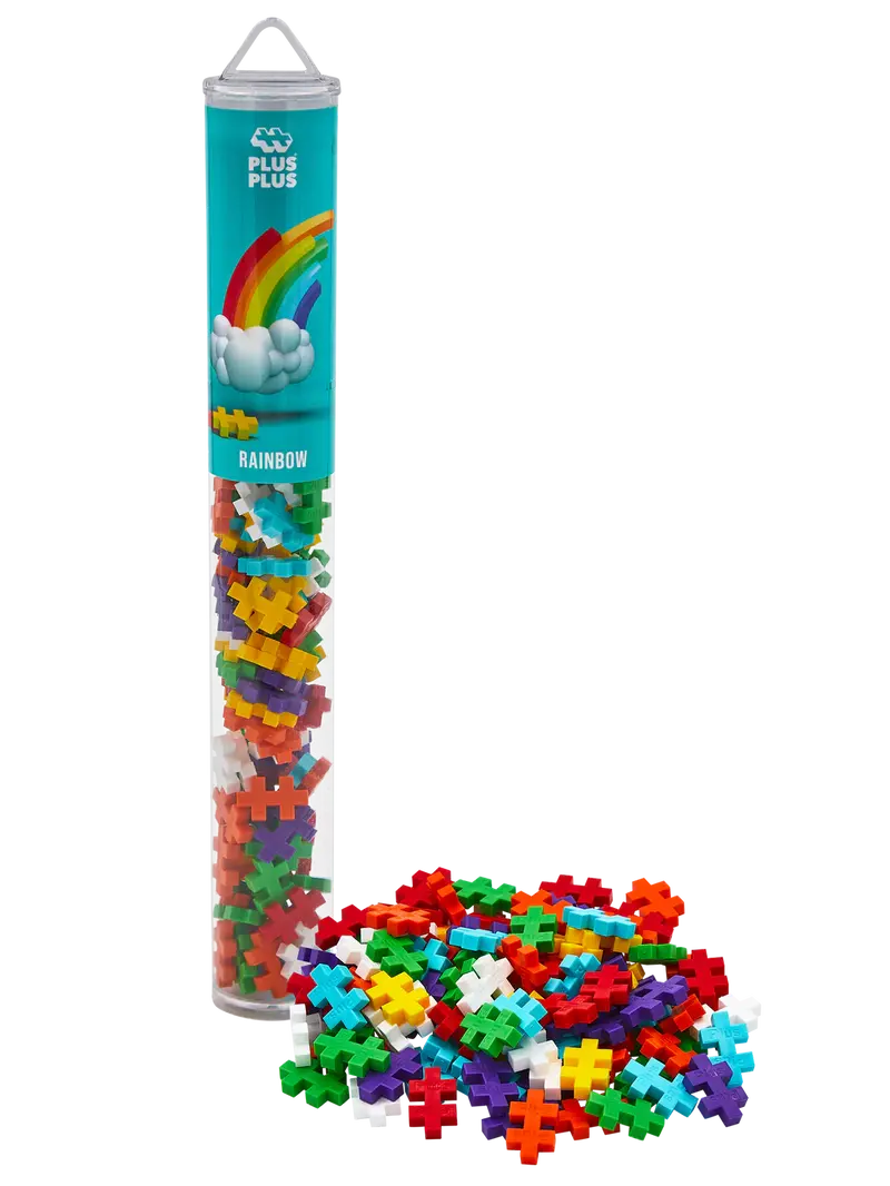 Regenboog Kleuren Tube 100 Stuks | Plus Plus