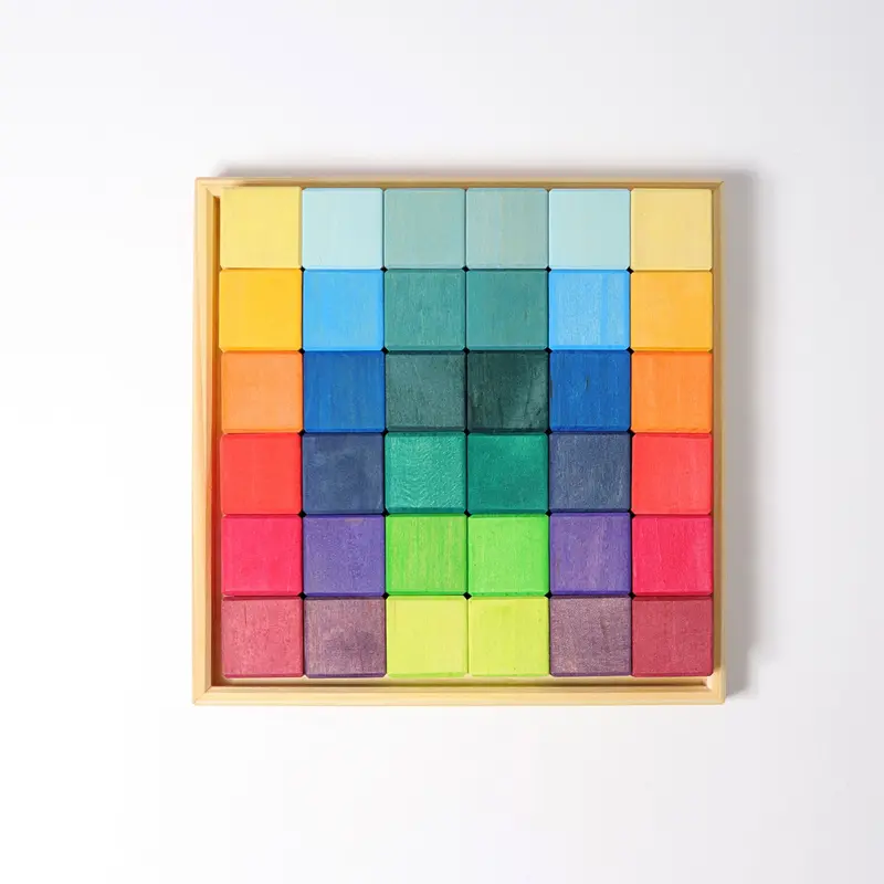 Regenboog Mozaïek Blokkenset | Grimms
