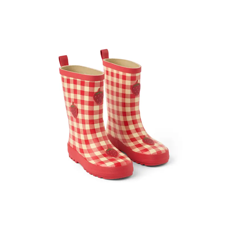 Regenlaarzen Misty – Berry Gingham – Rubber – Flöss