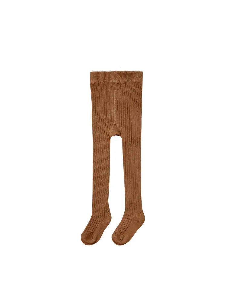Rib knit tights cinnamon