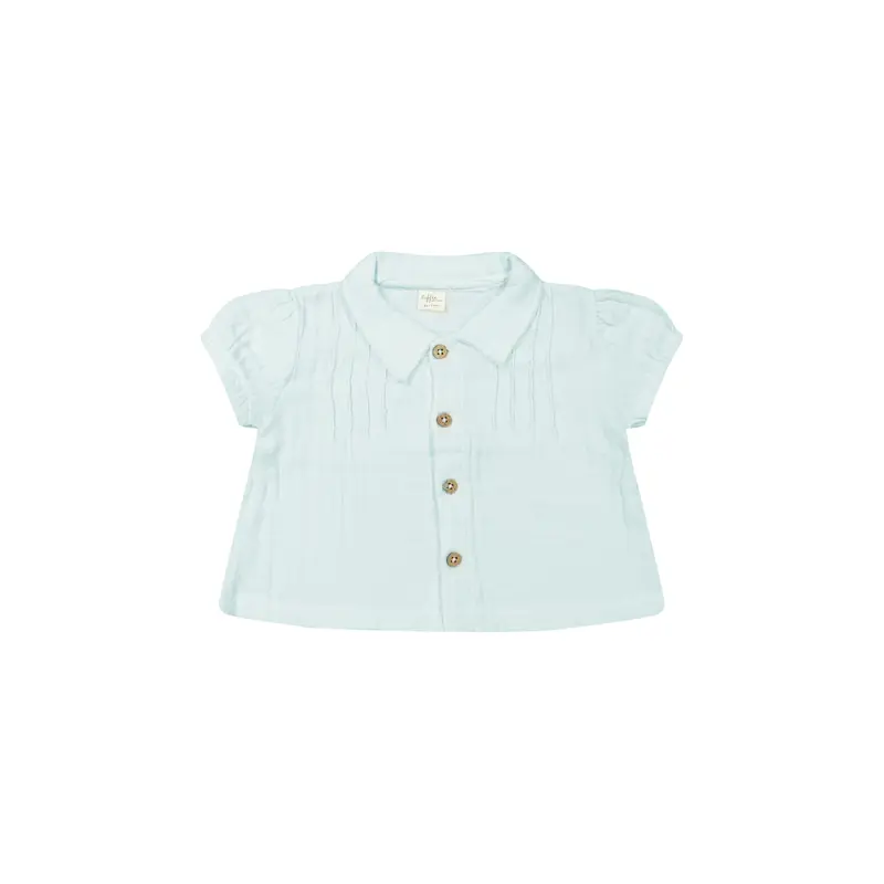 Riffle Amsterdam - Blouse Caro - Overhemd top - 100% biologisch katoen