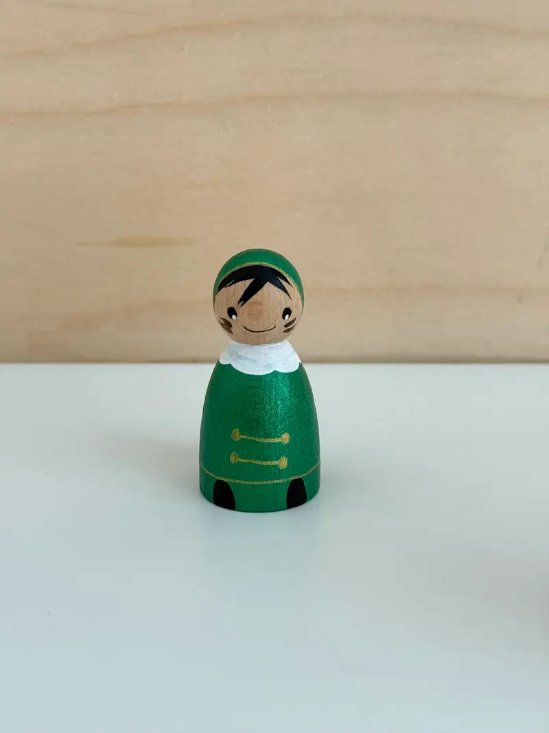Roetveeg Piet Metallic Groen Handgeschilderd Limited Edition