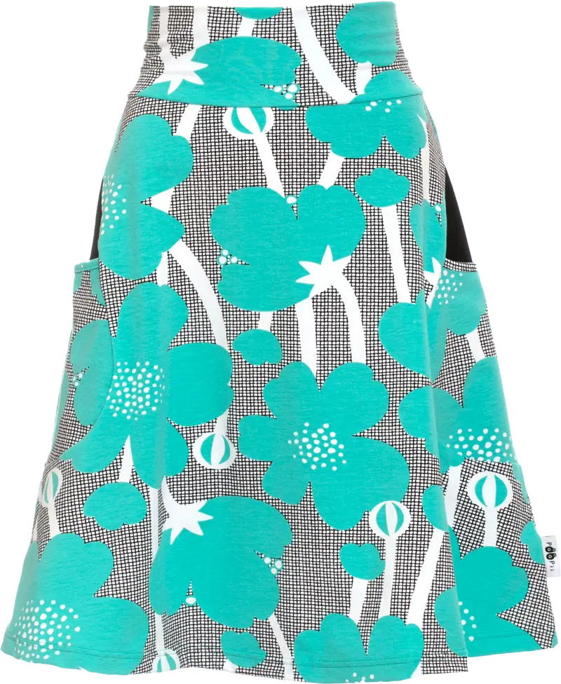 Rok PISARA skirt Buttercup Turquoise S-XXXL - Paapii Design