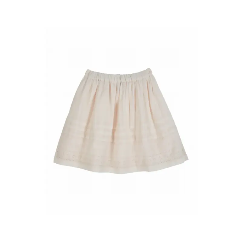Rokje - Jupe Broderie Anglaise - Katoen - Creme - Emile et Ida