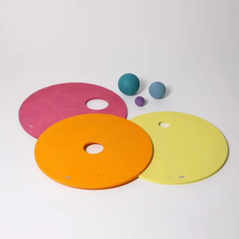 Rolling Discs Warm Pastel Grimms x Stapelstein® | Grimms