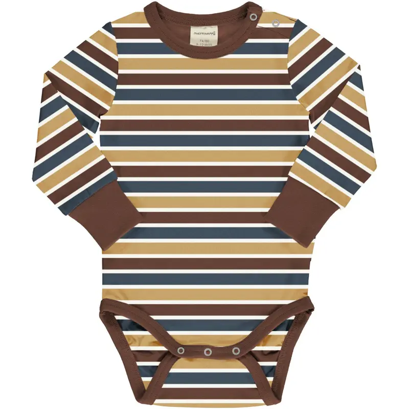 Romper / Body LS Stripe Mix - Maxomorra