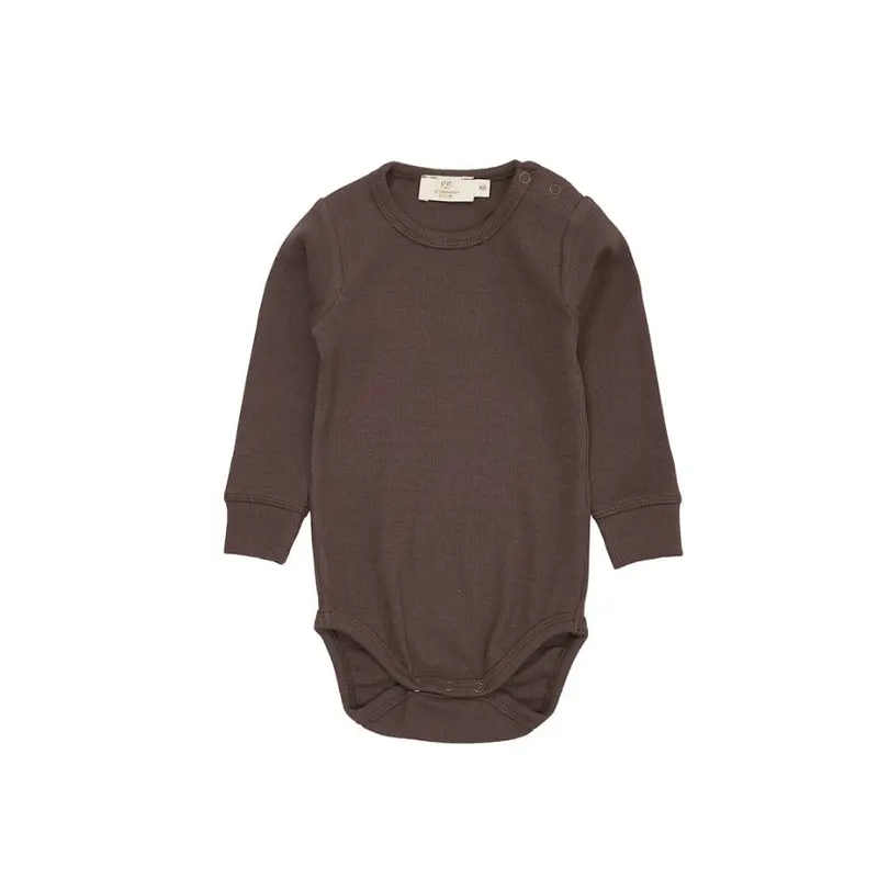 Romper lange mouw - Modal katoen - Bruin - Copenhagen Colors