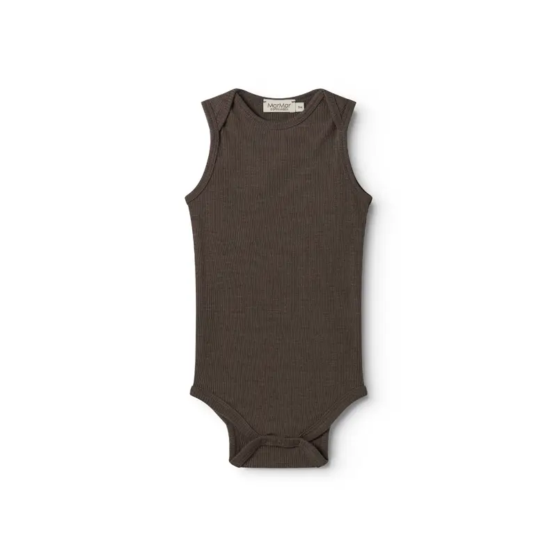 Romper mouwloos - Bini Wool Rib - Merinowol - MarMar Copenhagen