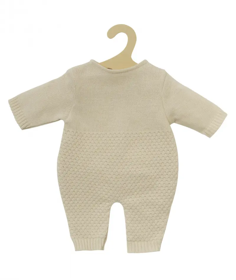 Rompertje gebreid | Ecru | Poppenkleding