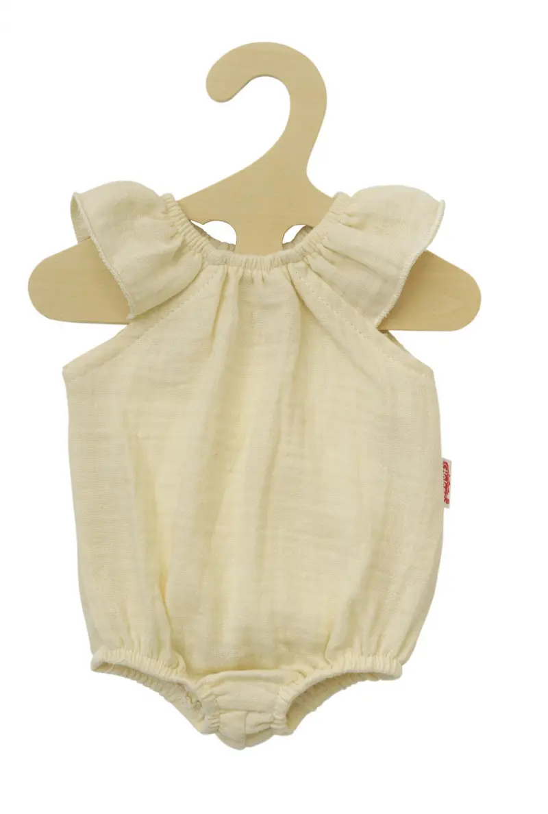 Rompertje met Ruches | Ecru | Poppenkleding
