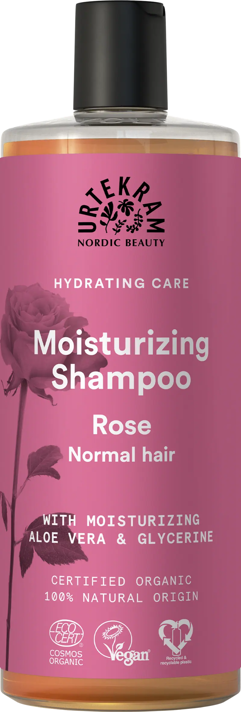 Rose Shampoo Normal Hair 500 ml - Urtekram