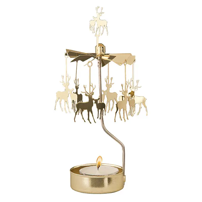 Rotary candle holder Deer and Kid - Pluto Produkter