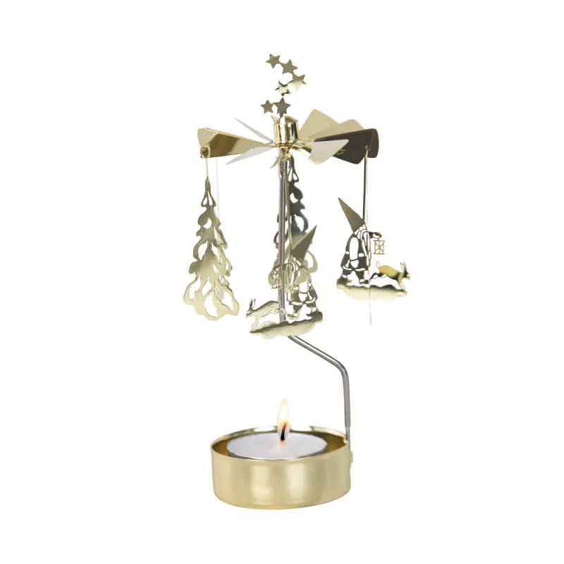 Rotary candle holder Winterland Tomte - Pluto Produkter