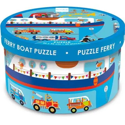 Scratch Puzzel - Veerboot - 60 stukjes