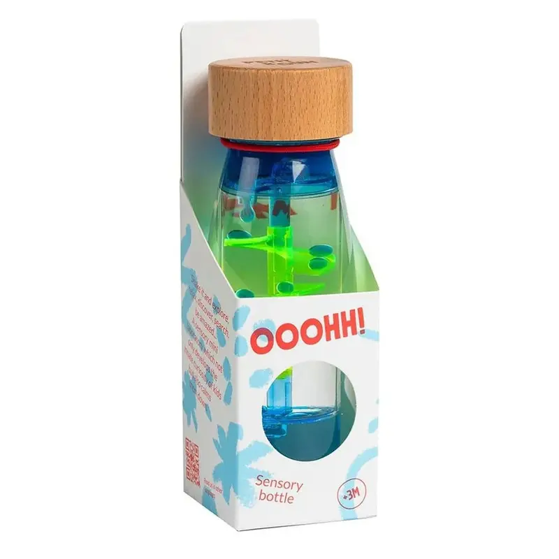 Sensorische Fles – Spiraal blauw